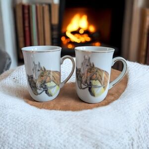 Craft Horse Design Mugs - Set of 2